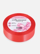 Лента атласная, 25 мм, 23±1 м, розовая №129 - Фото 4