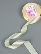 Лента атласная, 25 мм, 23±1 м, светло-бежевая №64 - Фото 2