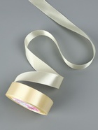 Лента атласная, 25 мм, 23±1 м, светло-бежевая №64 - Фото 3