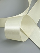 Лента атласная, 25 мм, 23±1 м, светло-бежевая №64 - Фото 4