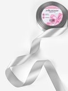 Лента атласная, 25 мм, 23±1 м, серая №59 - Фото 2