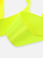 Лента атласная, 25 мм, 23±1 м, неоновая, жёлтая №58 - Фото 6