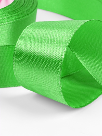 Лента атласная, 25 мм, 23±1 м, зелёная