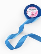 Лента атласная, 25 мм, 23±1 м, лазурно-синяя №97 - Фото 2