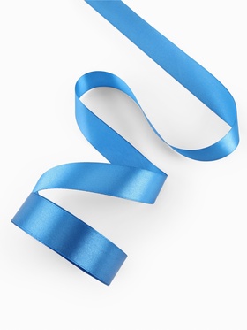 Лента атласная, 25 мм, 23±1 м, лазурно-синяя №97 (комплект 3 шт)
