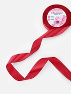 Лента атласная, 25 мм, 23±1 м, красная №33 - Фото 2