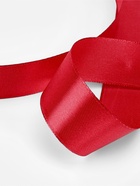 Лента атласная, 25 мм, 23±1 м, красная №33 - Фото 4