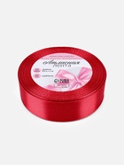 Лента атласная, 25 мм, 23±1 м, красная №33 - Фото 5