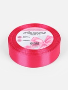 Лента атласная, 25 мм, 23±1 м, ярко-розовая №28 - Фото 5