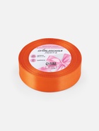 Лента атласная, 25 мм, 23±1 м, оранжевая - Фото 4