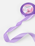 Лента атласная, 25 мм, 23±1 м, сиреневая №21 - Фото 2