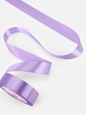 Лента атласная, 25 мм, 23±1 м, сиреневая №21 (комплект 3 шт)