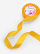 Лента атласная, 25 мм, 23±1 м, жёлтая №16 - Фото 2