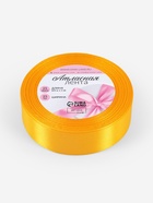 Лента атласная, 25 мм, 23±1 м, жёлтая №16 - Фото 5