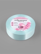 Лента атласная, 25 мм, 23±1 м, нежно-голубая №13 - Фото 4