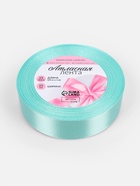 Лента атласная, 25 мм, 23±1 м, голубая №211 - Фото 5