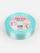 Лента атласная, 25 мм, 23±1 м, голубая №211 - Фото 6