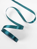 Лента атласная, 12 мм, 23±1 м, тёмно-бирюзовая №62 - Фото 3