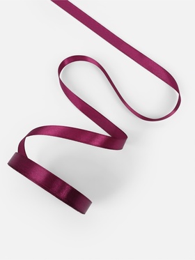 Лента атласная, 12 мм, 23±1 м, фиолетовая №252 (комплект 5 шт)