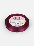 Лента атласная, 12 мм, 23±1 м, фиолетовая №252 - Фото 6