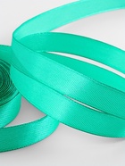 Лента атласная, 12 мм, 23±1 м, бирюзовая №54 - Фото 4