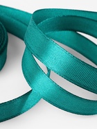Лента атласная, 12 мм, 23±1 м, зелёная №126 - Фото 3