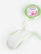 Лента атласная, 12 мм × 23 ± 1 м, цвет светло-зелёный №80 - Фото 1