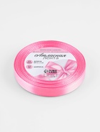 Лента атласная, 12 мм, 23±1 м, нежно-розовая №147 - Фото 4