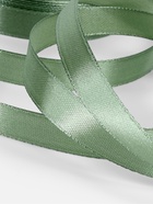 Лента атласная, 12 мм, 23±1 м, нежно-зелёная №65 - Фото 4