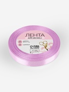 Лента атласная, 12 мм, 23±1 м, сиреневая №141 - Фото 6