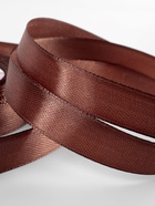 Лента атласная, 12 мм, 23±1 м, тёмно-коричневая №32 - Фото 3