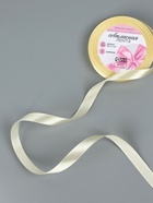 Лента атласная, 12 мм × 23 ± 1 м, цвет кремовый №64 - Фото 1