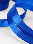 Лента атласная, 12 мм, 23±1 м, синяя №40 - Фото 4