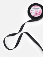 Лента атласная, 12 мм, 23±1 м, чёрная №39 - Фото 2