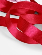 Лента атласная, 12 мм, 23±1 м, красная №33 - Фото 4