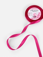 Лента атласная, 12 мм, 23±1 м, ярко-розовая №27 - Фото 2