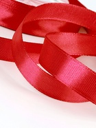 Лента атласная, 12 мм, 23±1 м, красная №26 - Фото 4