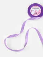 Лента атласная, 12 мм, 23±1 м, сиреневая - Фото 2