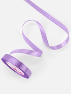 Лента атласная, 12 мм, 23±1 м, сиреневая - Фото 3