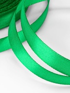 Лента атласная, 12 мм, 23±1 м, зелёная №19 - Фото 3