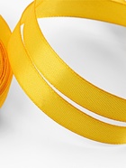 Лента атласная, 12 мм, 23±1 м, жёлтая №16 - Фото 3
