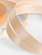 Лента атласная, 12 мм, 23±1 м, кремово-розовая №06 - Фото 3