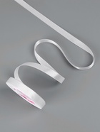 Лента атласная, 12 мм × 23 ± 1 м, цвет белый №01 - Фото 2