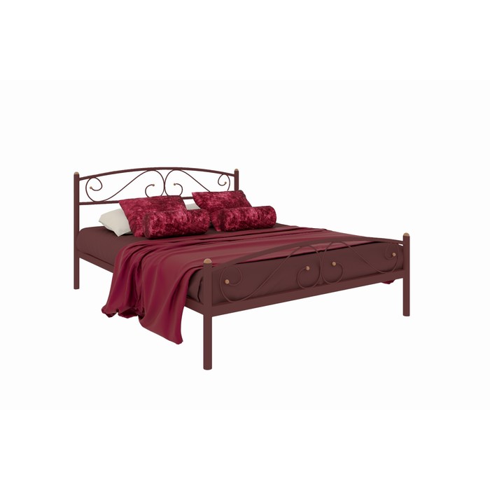 Кровать «Вероника плюс», 1400×2000 мм, металл, цвет коричневый