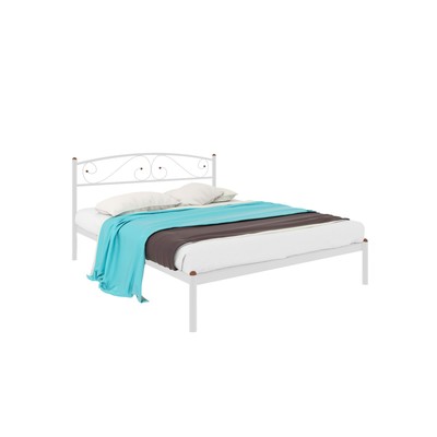 Кровать «Вероника», 1200×2000 мм, металл, цвет белый