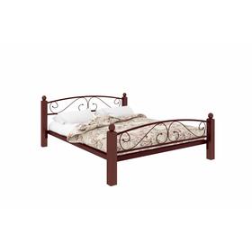 Кровать «Вероника Люкс Плюс», 1600×2000 мм, металл, цвет коричневый