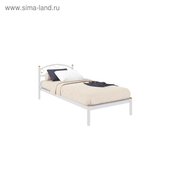 Кровать «Вероника Мини», 900×1900 мм, металл, цвет белый - Фото 1