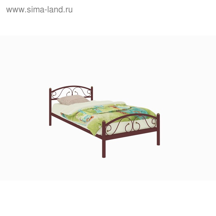 Кровать «Вероника Мини Плюс», 800×2000 мм, металл, цвет коричневый - Фото 1