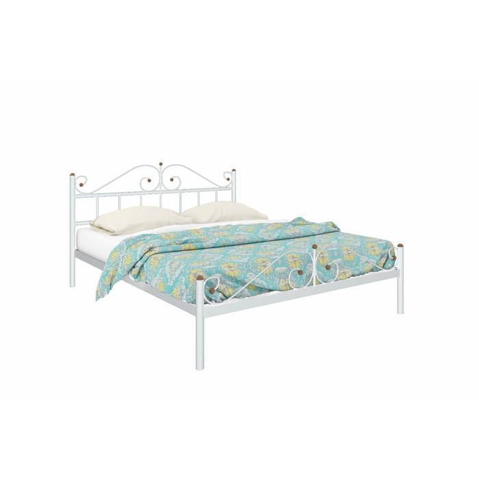 Кровать «Диана Плюс», 1200×2000 мм, металл, цвет белый
