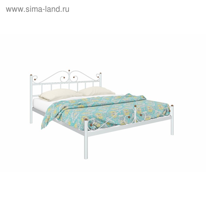 Кровать «Диана Плюс», 1400×2000 мм, металл, цвет белый - Фото 1